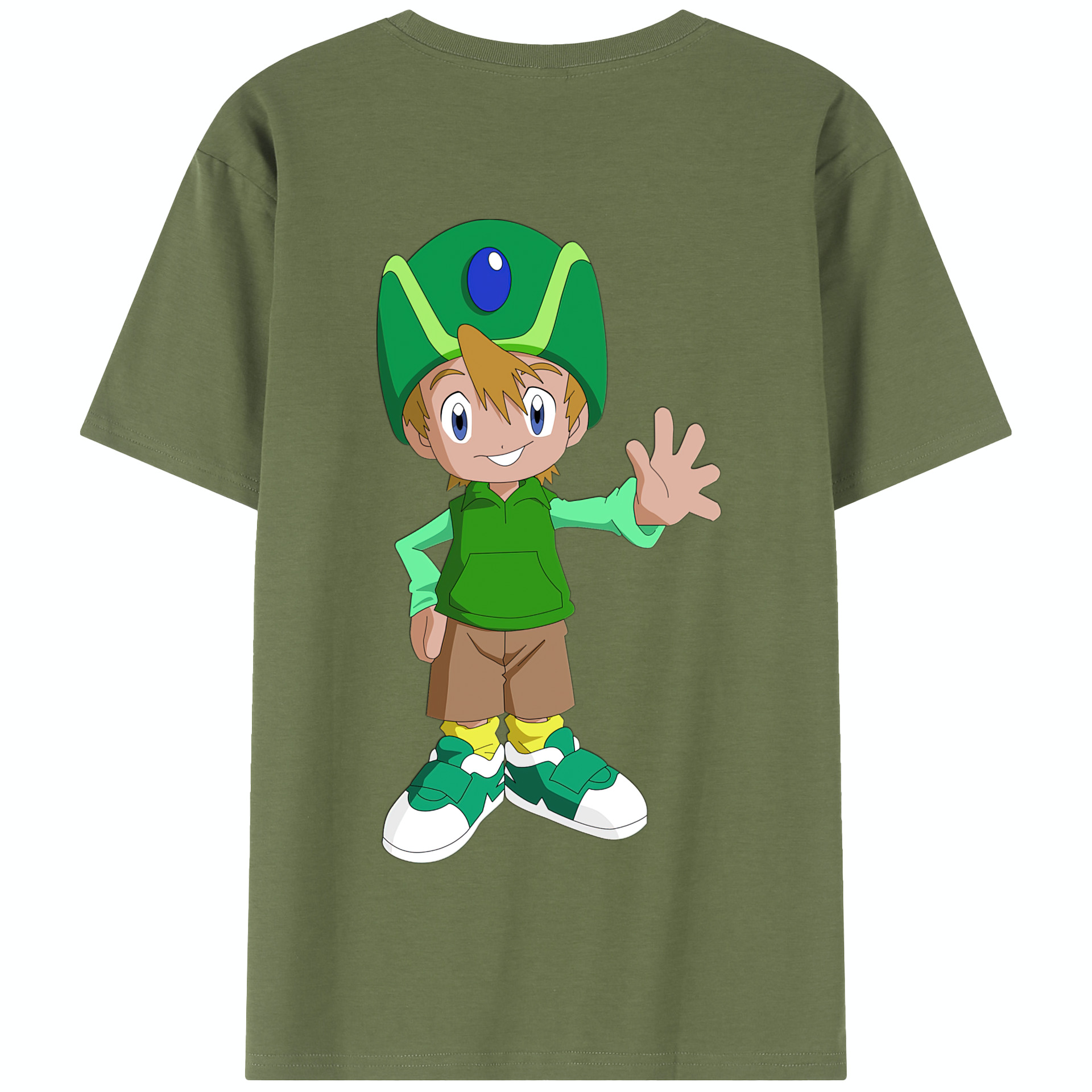 （画像用） Digimon デジタルモンスター/デジモン 綿100％半袖Tシャツ（背面プリント）